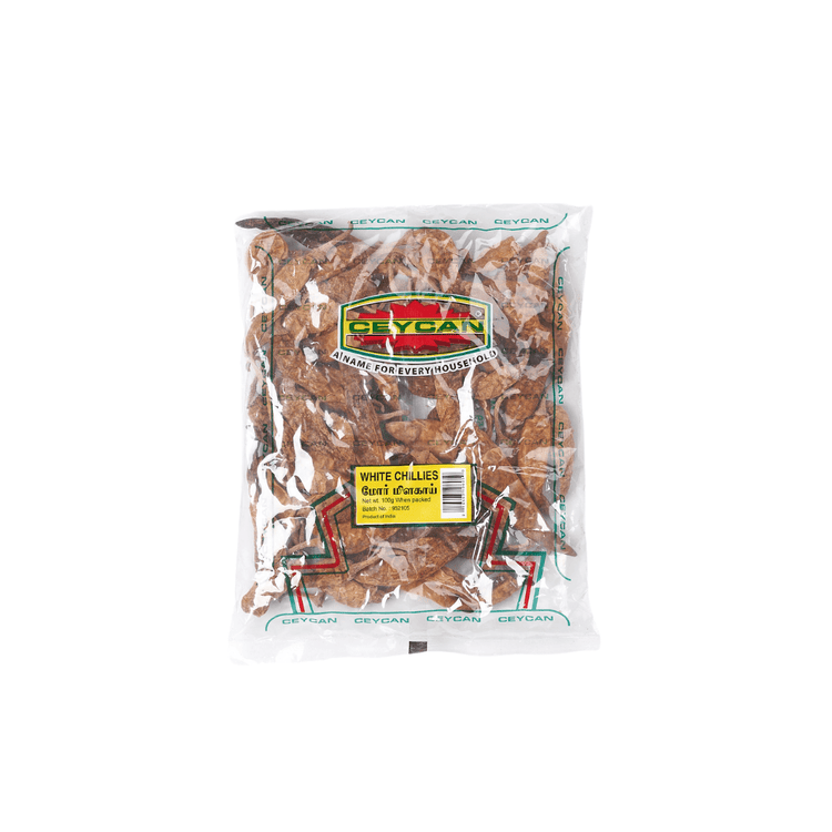 Dried White Sun Dried Chillies - 100g