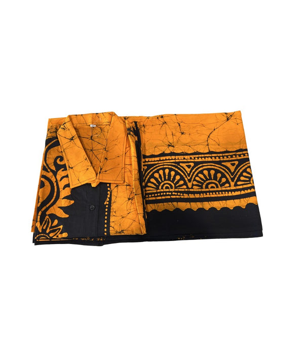 Batik Shirt and Sarong - Men XL
